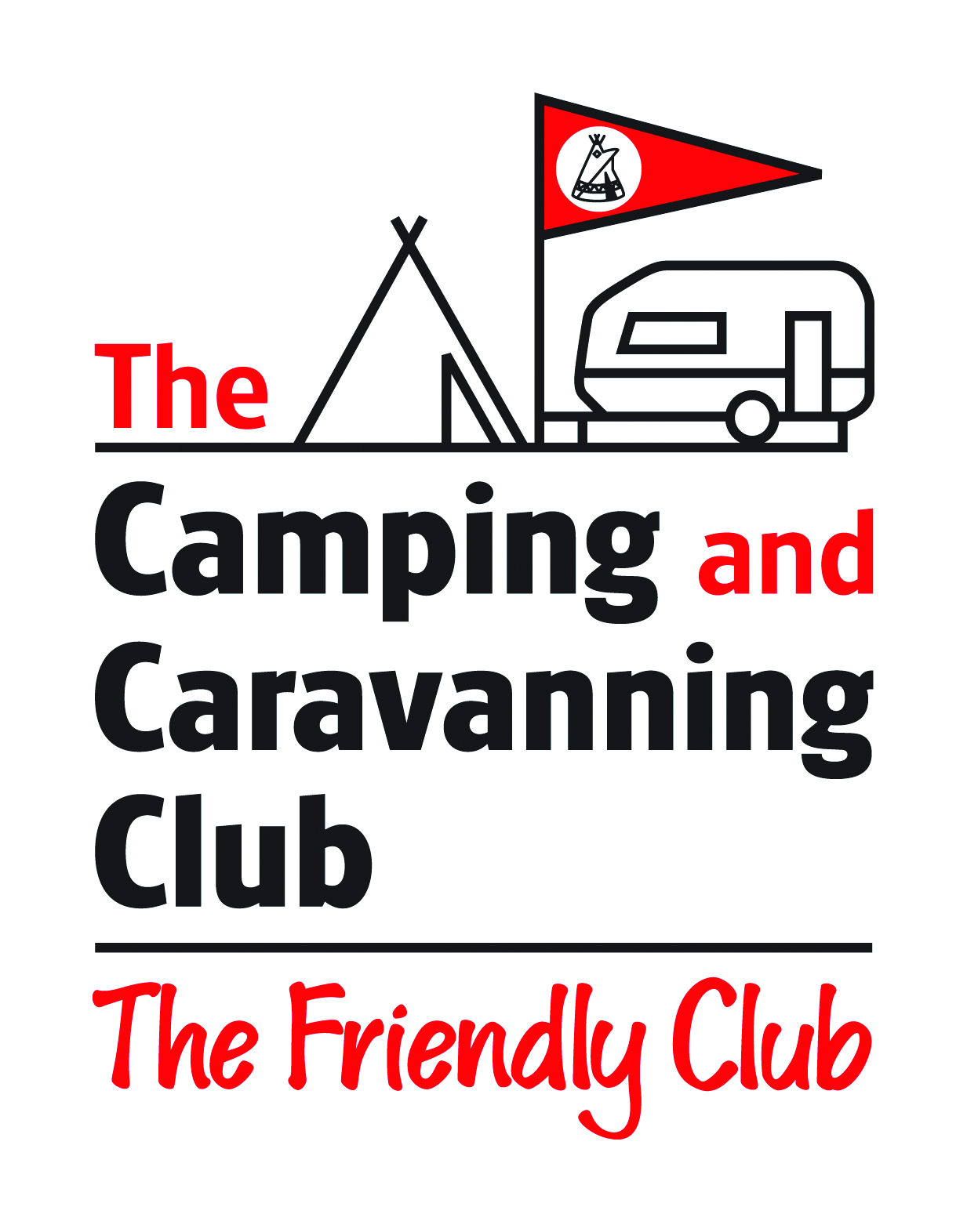The camping and caravanning club logo